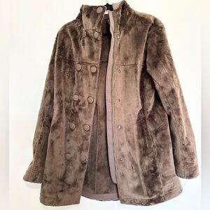Mountain Hard Wear women’s brown coat medium fleece long lined winter outdoors